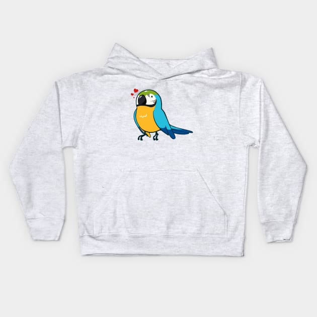 Macaw 1 Kids Hoodie by Shemii